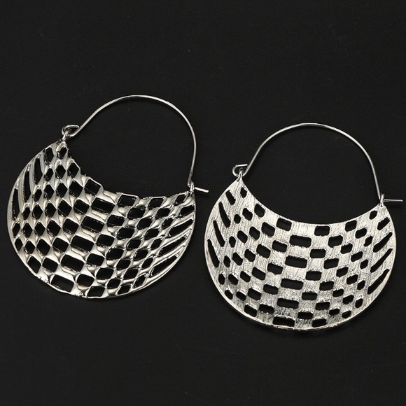 Any 3/$25! Silver Open Work Boho Earrings - Picture 4 of 7